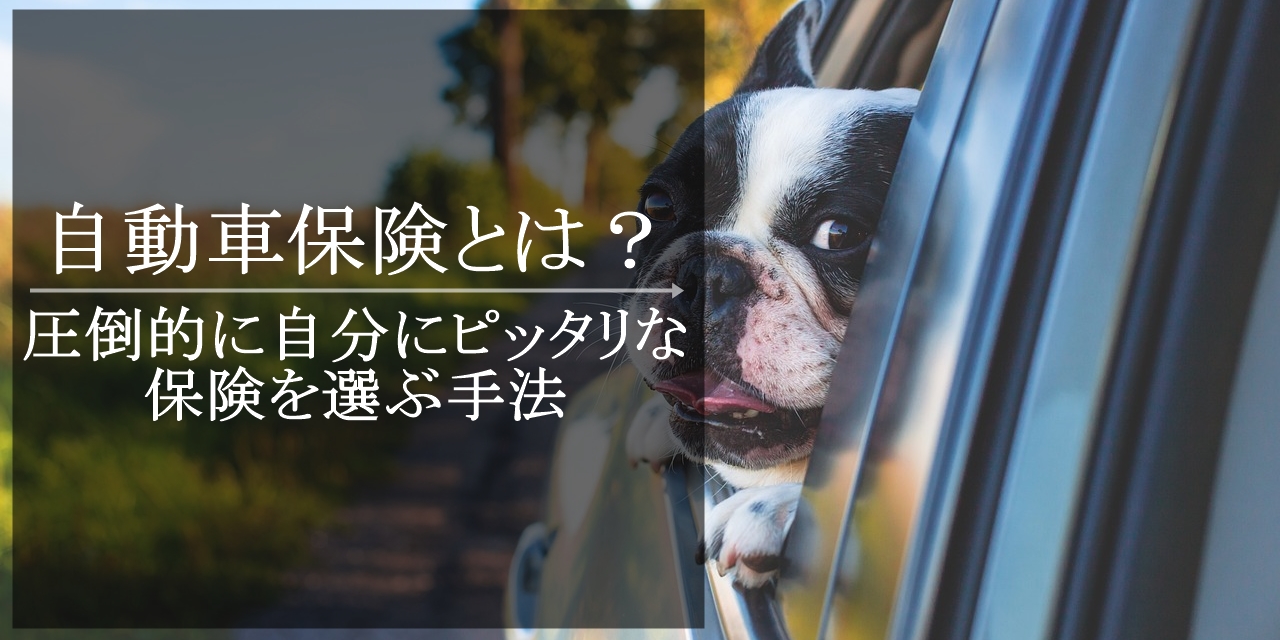 自動車保険とは？|圧倒的に自分にピッタリな保険を選ぶ手法の画像